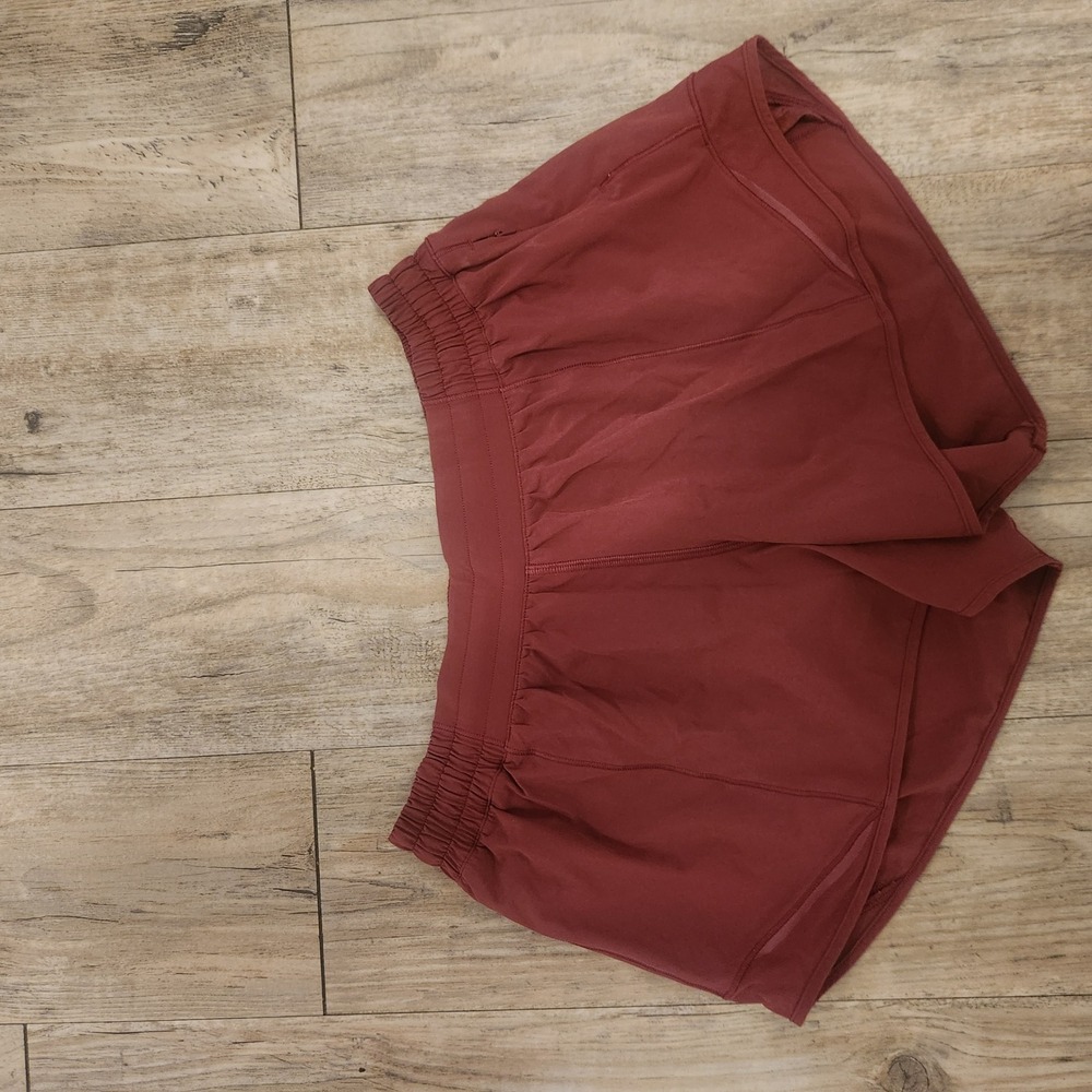 Lululemon Hotty Hot Mahogany Red Womens Size 10 Tall